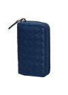 Кошелёк Bottega Veneta Zip Mini Around blue