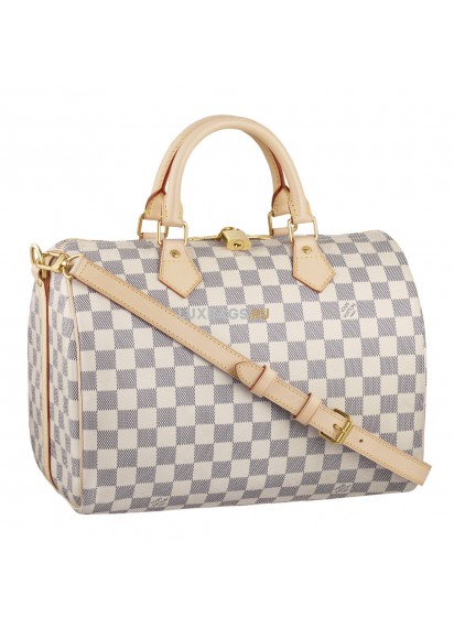 Сумка Louis Vuitton Azur canvas Speedy 30 Bandouliere N41001