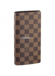 Кошелёк Louis Vuitton Damier Ebene Brazza Wallet N63022
